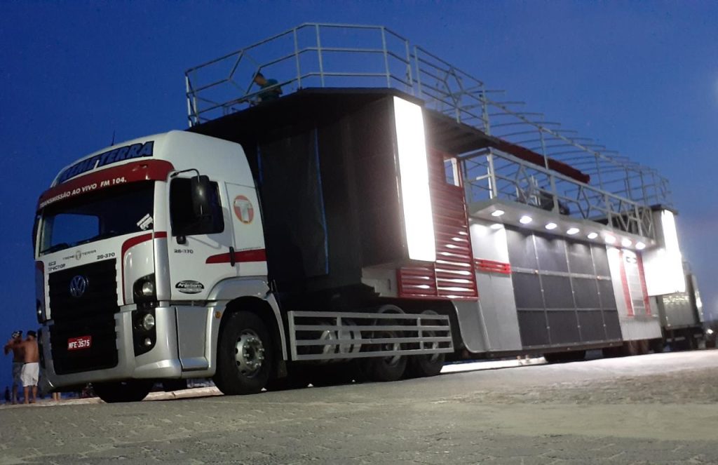 Trio Treme Terra realiza vistoria técnica em Pescaria Brava para o Carnaval de fevereiro